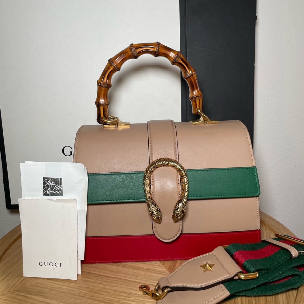 Gucci
Bamboo leather satchel
Good condition
Multicolour, Leather - Picture 8 of 10
